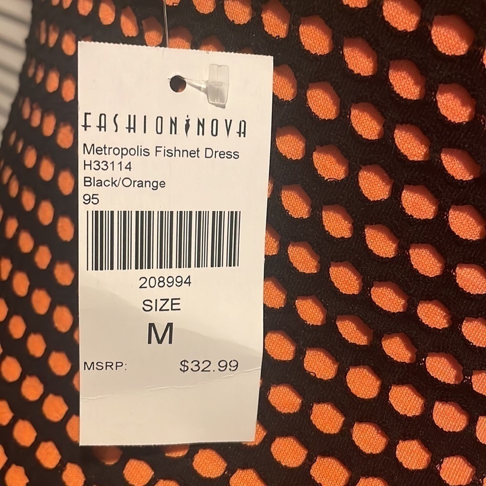 Fashion Nova Metropolis Fishnet Dress size M - Picture 5 of 6
